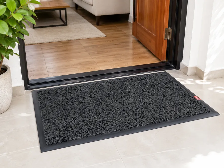 Tapete atrapamugre personalizado para tráfico medio en la entrada de un hogar